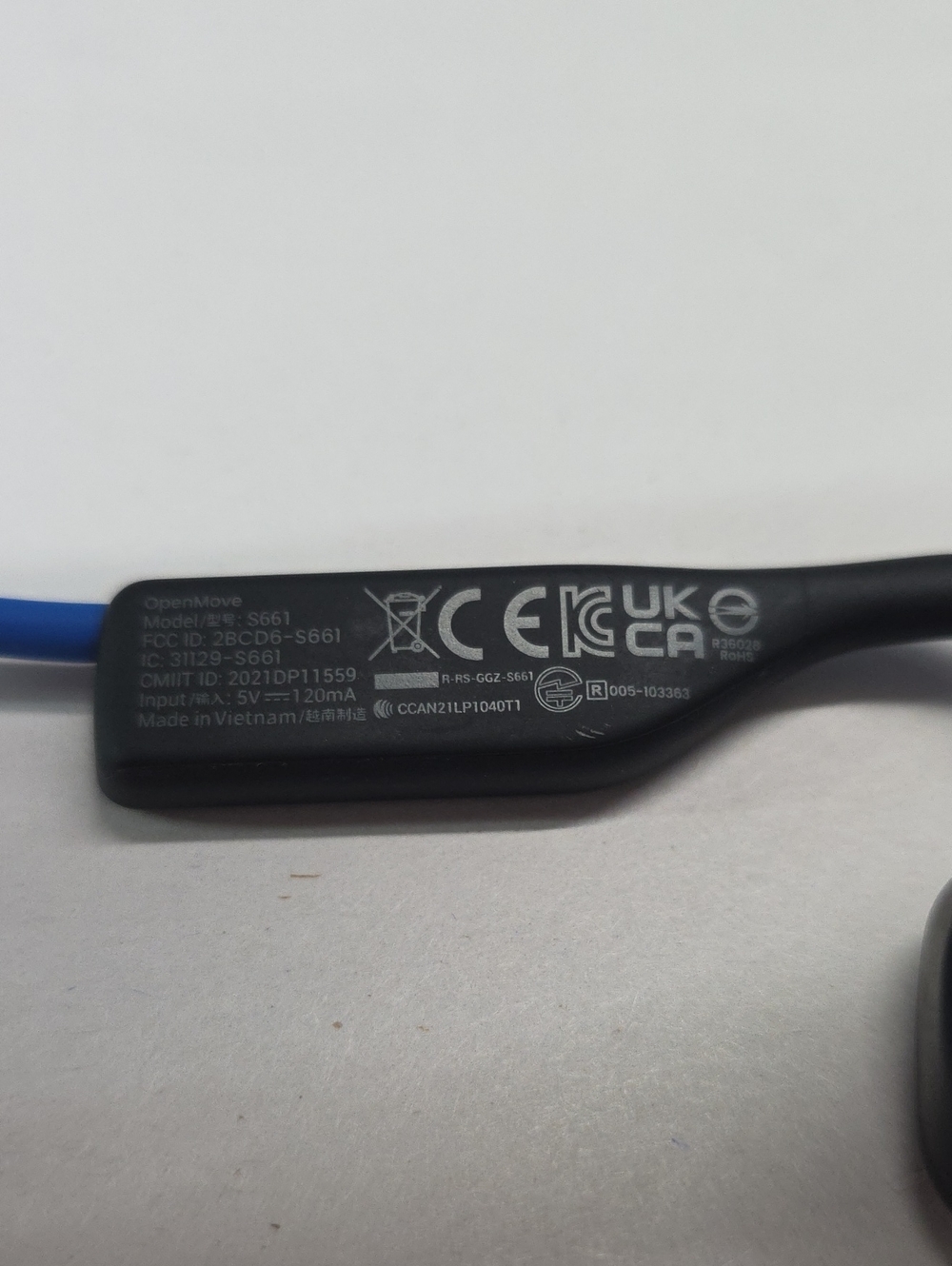 Shokz OpenMove S661 Bone Conduction Wireless Headphones PreOwned - Picture 4 of 6